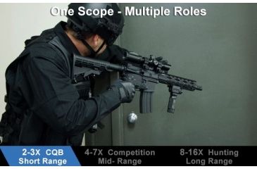 Image of Leapers UTG 2-16x44 30mm Multirange AO Rifle Scope, 36-color UMOA Reticle, SCP3-216UMOA