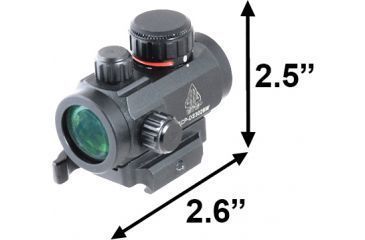 Image of Leapers UTG 2.6in ITA Red/Green Micro Dot Sight with Integral QD Picatinny Mount, SCP-DS3026W