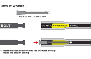 Image of Leapers UTG .223 Broken Shell Extractor, Black, TL-EX223