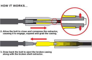 Image of Leapers UTG .223 Broken Shell Extractor, Black, TL-EX223