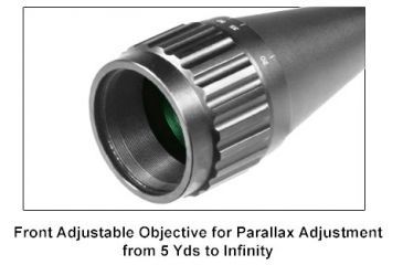 Image of Leapers UTG 3-12X40 1 in. Hunter Scope, AO, 36-Color Mil-dot, QD Rings, _x000D_ SCP-U312AOIEW