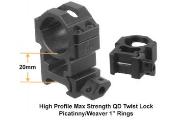 Image of Leapers UTG 3-12X40 1 in. Hunter Scope, AO, 36-Color Mil-dot, QD Rings, _x000D_ SCP-U312AOIEW