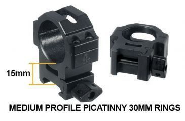 Image of Leapers UTG 3-12X44 30mm Rifle Scope, AO, 36-Color Glass Mil-Dot, QD Rings, _x000D_ SCP3-UG312AOIEW