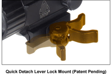 Image of Leapers UTG 3.8in ITA Red/Green Circle Dot Sight w/Integral QD Mount, 4MOA Reticle, Black, SCP-RG40CDQ