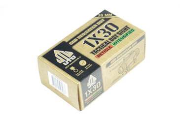 Image of Leapers UTG 3.8in ITA Red/Green CQB Dot Sight with Integral Mount, Black, SCP-RD40RGW-A