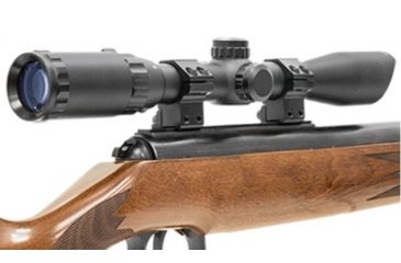Image of Leapers UTG 3-9X32 1in Hunter Rifle Scope, Mil-dot Reticle, Airgun Rings, Pre-Adj at 35Yds, _x000D_ SCP-U392RGD