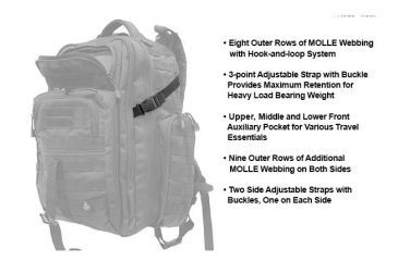 Image of Leapers UTG 3-Day Situational Preparedness Back Pack,Black PVC-P372B