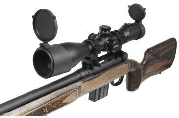 Image of Leapers UTG 30mm 10X50 36 Color/IE Scope, SWAT AO, Etched Mil-dot, EZ-TAP, RG2W3224 Rings SCP3-UG105AOIEW