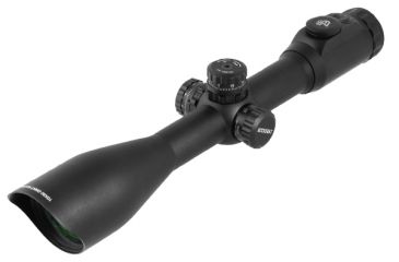 Image of Leapers UTG 30mm 10X50 36 Color/IE Scope, SWAT AO, Etched Mil-dot, EZ-TAP, RG2W3224 Rings SCP3-UG105AOIEW