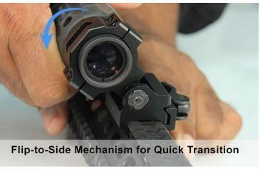 Image of Leapers UTG 30mm Flip-to-Side, Picatinny/Weaver QD Ring Mount, _x000D_ RG-MF30QS