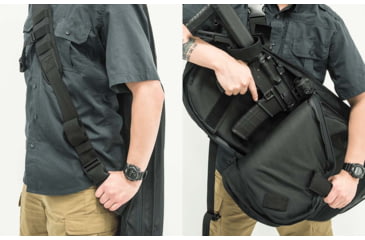 Image of Leapers UTG 34in Alpha Battle Carrier Rapid Deployment Pack, Black, PVC-PSP34B