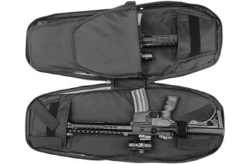 Image of Leapers UTG 34in Alpha Battle Carrier Sling Pack, Black/Navy, PVC-PSP34BN