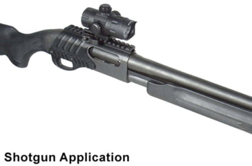 Image of Leapers UTG 4.2in ITA Red/Green CQB Dot w/ QD Mount, Riser Adaptor, 4 MOA Dot Reticle, Black, SCP-DS3840W