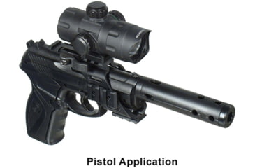 Image of Leapers UTG 4.2in ITA Red/Green CQB Dot w/ QD Mount, Riser Adaptor, 4 MOA Dot Reticle, Black, SCP-DS3840W