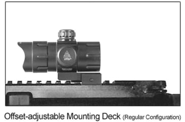 Image of Leapers UTG 4.2in ITA Red/Green CQB Dot w/ QD Mount, Riser Adaptor, 4 MOA Dot Reticle, Black, SCP-DS3840W