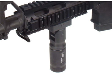 Image of Leapers UTG 4.7in Low Profile Combat Foldable Metal Foregrip, QD Lock, Black, MNT-GRP002SQ