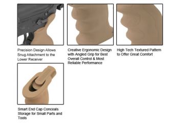 Image of Leapers UTG Model 4/AR15 Combat Sniper Pistol Grip, Flat Dark Earth, _x000D_ RB-TPG172D, EDEMO1