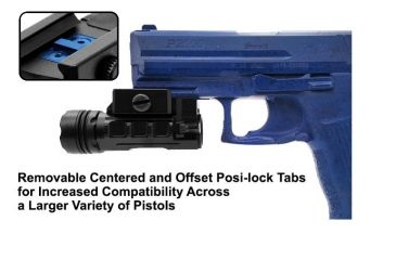 Image of Leapers UTG Sub-compact LED Weapon Flashlight, 400 Lumens, Black, LT-ELP123R-A