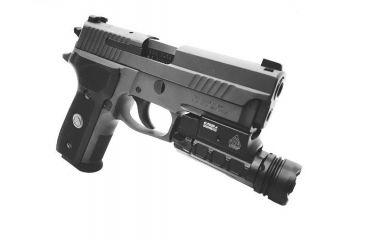 Image of Leapers UTG Sub-compact LED Weapon Flashlight, 400 Lumens, Black, LT-ELP123R-A