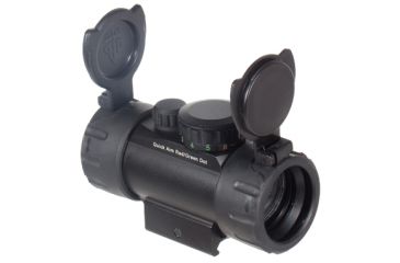 Image of Leapers UTG 4in Compact ITA Red-Green Target Dot Sight w/Integral QD Picatinny Mount SCP-RG40SDQ, EDEMO1