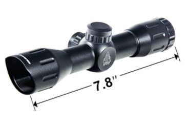 Image of Leapers UTG 4X32 1in Compact CQB Rifle Scope, Mil-dot Reticle, Pre-Adj at 100Yds, _x000D_ SCP-U432M1