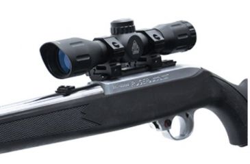 Image of Leapers UTG 4X32 1in Compact CQB Rifle Scope, Mil-dot Reticle, Pre-Adj at 100Yds, _x000D_ SCP-U432M1