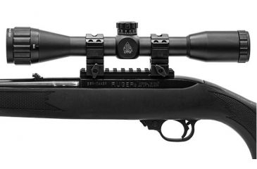 Image of Leapers UTG 4X32 1in. True Hunter Scope, AO, TF2+, Mil-dot, w/ Rings, _x000D_ SCP-U432AOWT2
