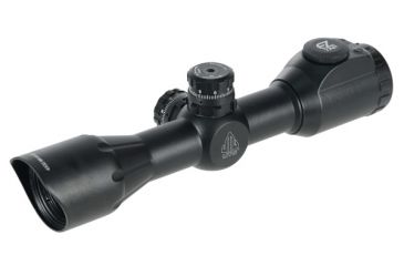 Image of Leapers UTG 4X32 Compact CQB Bug Buster IE Scope w/Med. Picatinny Rings, Flip-open Covers, _x000D_ SCP-M432IEWQ