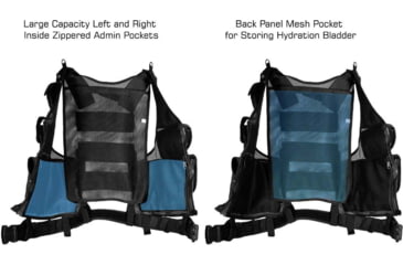 Image of Leapers UTG 547 Law Enforcement Tactical Vest, Left Handed, Black, PVC-V547BL