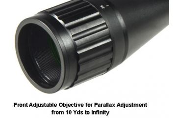 Image of Leapers UTG 6-24x50mm 1in Hunter Rifle Scope, AO, 36-color Mil-dot, QD Rings, _x000D_ SCP-U6245AOIEW