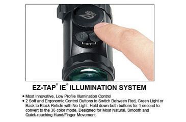 Image of Leapers UTG 6-24x50mm 1in Hunter Rifle Scope, AO, 36-color Mil-dot, QD Rings, _x000D_ SCP-U6245AOIEW