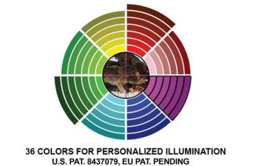 Image of Leapers UTG 6-24x50mm 1in Hunter Rifle Scope, AO, 36-color Mil-dot, QD Rings SCP-U6245AOIEW