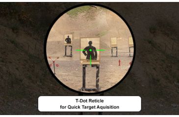 Image of Leapers UTG 6.4 inch ITA Red/Green CQB T-Dot Sight with QD Mount Base, Black, SCP-DS3068TDQ, EDEMO1