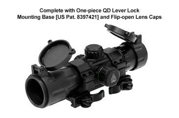 Image of Leapers UTG 6.4 inch ITA Red/Green CQB T-Dot Sight with QD Mount Base, Black SCP-DS3068TDQ, EDEMO1