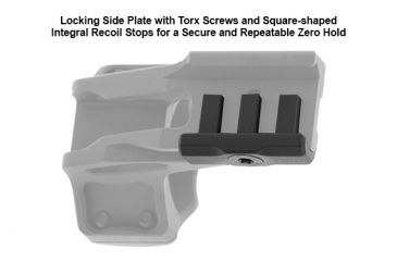 Image of Leapers UTG Accu-Sync 30mm High Profile 37mm Offset Pic. Rings, Red Anodize AIR322SAR