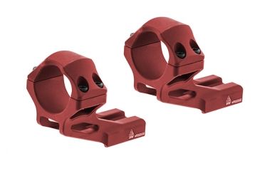 Image of Leapers UTG Accu-Sync 30mm High Profile 37mm Offset Pic. Rings, Red Anodize AIR322SAR