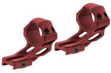 Image of Leapers UTG Accu-Sync 30mm High Profile 37mm Offset Pic. Rings, Red Anodize AIR322SAR