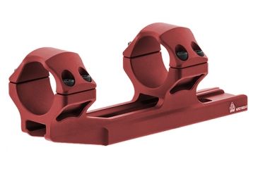 Image of Leapers UTG Accu-Sync 30mm Medium Profile 50mm Offset Pic. Rings, Red Anodize AIR31850AR