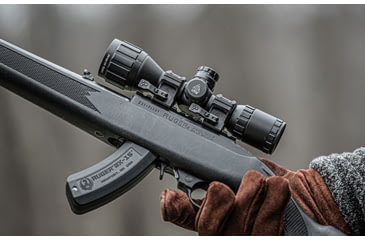 Image of Leapers UTG ACCU-SYNC QR Scope Rings, 1in, Low Profile, Picatinny, Black, AQR110