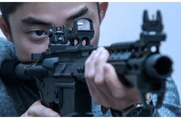 Image of Leapers UTG ACCU-SYNC Top Mounted Deployable Rear Sight, Black, MNT-957