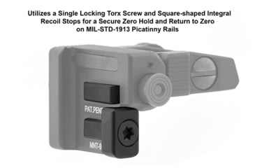 Image of Leapers UTG ACCU-SYNC Top Mounted Deployable Rear Sight, Black, MNT-957
