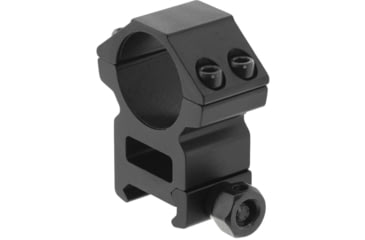 Image of Leapers UTG ACCUSHOT 1in/2PCs Medium Profile Picatinny/Weaver Rings, Black, RGWM-25M4