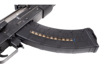 Image of Leapers UTG AK/AKM Windowed Polymer Magazine, 7.62X39mm, 30 Round, Black, RBT-AKM30-30RD