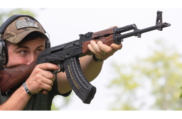Image of Leapers UTG AK/AKM Windowed Polymer Magazine, 7.62X39mm, 30 Round, Black, RBT-AKM30-30RD