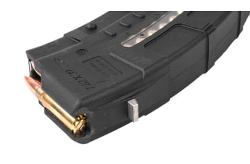 Image of Leapers UTG AK/AKM Windowed Polymer Magazine, 7.62X39mm, 30 Round, Black, RBT-AKM30-30RD