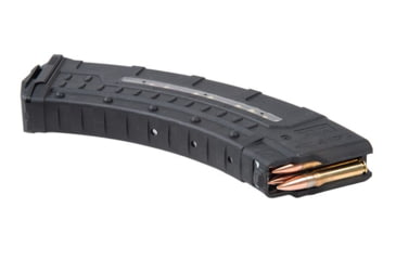 Image of Leapers UTG AK/AKM Windowed Polymer Magazine, 7.62X39mm, 30 Round, Black, RBT-AKM30-30RD