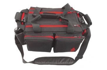 Image of Leapers UTG All-in-1 Range Bag,Black/Crimson,8x23x16in PVC-P768BC
