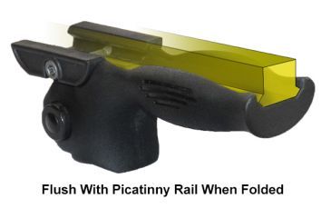 Image of Leapers UTG All-in-One Apache Foregrip Multi-angle Grip,Black, _x000D_ RB-FGRP180B