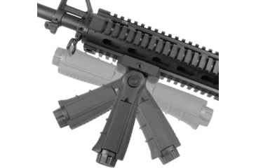 Image of Leapers UTG Ambidextrous 5-position Foldable Foregrip, Black, RB-FGRP170B