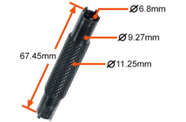 Image of UTG Pro AR15 4&amp;5 Prong A1/A2 Dual Front Sight Tool, Black, SCP-A1245-A